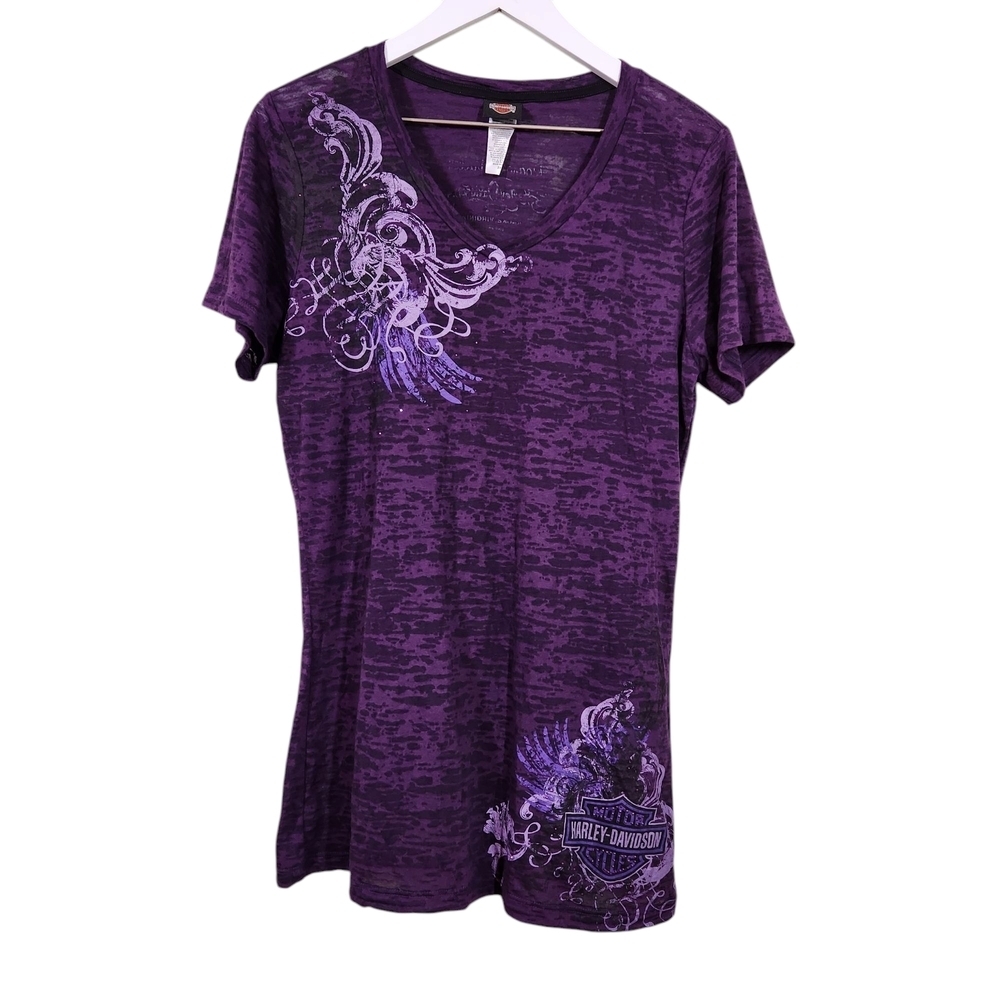 Harley-Davidson Vivid Purple Graphic Tee